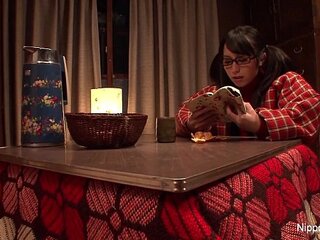 Japanese slut masturbates
